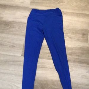 Five pairs of solid one size Lula roe leggings